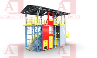 Учебно-тренировочный полигон Альпинист-03-06-3 от АЛЬФА ГРУПП для практических занятий на высоте и в замкнутом пространстве с применением средств индивидуальной защиты и стационарных анкерных систем.  